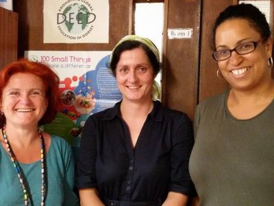 Left to right: Sarah Wise, Rebecca Sharkey, Louise Boston-Mammah.